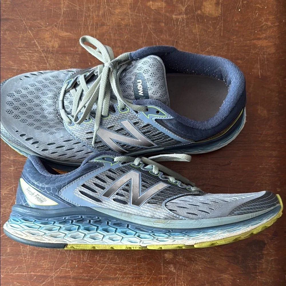 New Balance Blue and Gray Athletic Sneakers - Picture 7 of 7